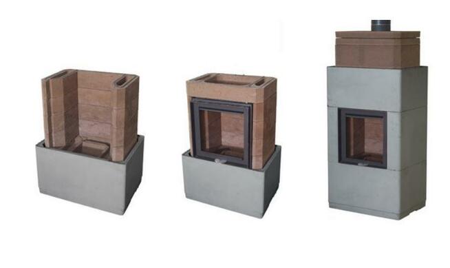 Nordpeis kominek komplet SALZBURG XL+2 akumul VAT