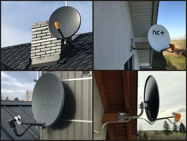 Montaż anten satelitarnych i naziemnych DVB-T - serwis