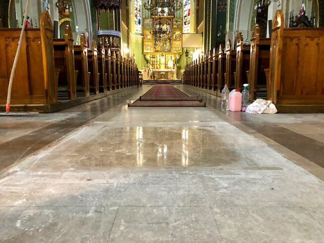 Renowacja posadzek szlifowanie polerowanie marmur granit