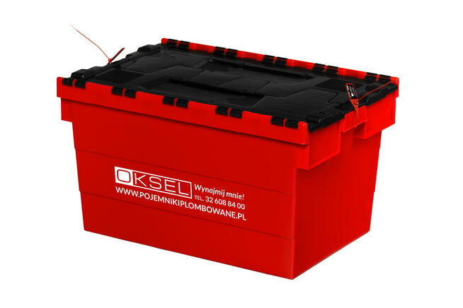 Wynajem pojemniki plastikowe, plombowane, do transportu