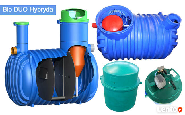 OCZYSZCZALNIA ŚCIEKÓW BIOLOGICZNA BIO HYBRYDA DLA 4 OSÓB