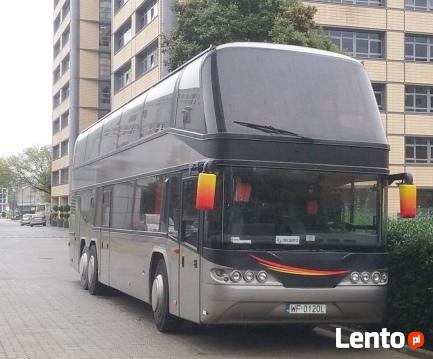 Przewozy autokarowe - autokary piętrowe do 90 miejsc