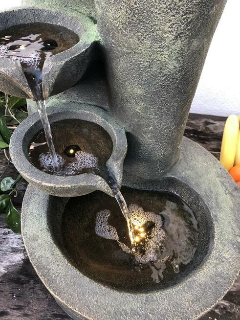 FONTANNA OGRODOWA-SERPENTYNA- ŚLIMAK- wys.98 cm LED !!