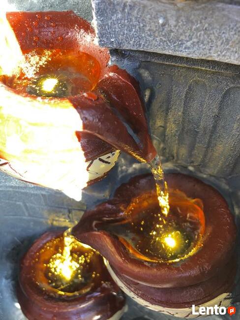 FONTANNA OGRODOWA--KWIETNIK - KOLUMNA ANTYK - 90cmLED