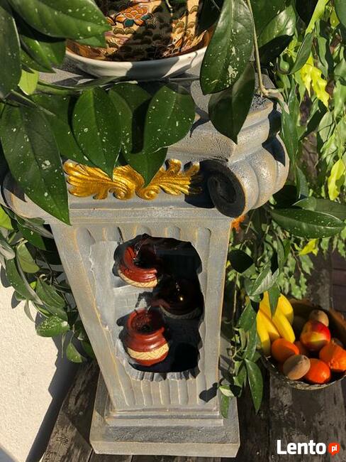 FONTANNA OGRODOWA--KWIETNIK - KOLUMNA ANTYK - 90cmLED