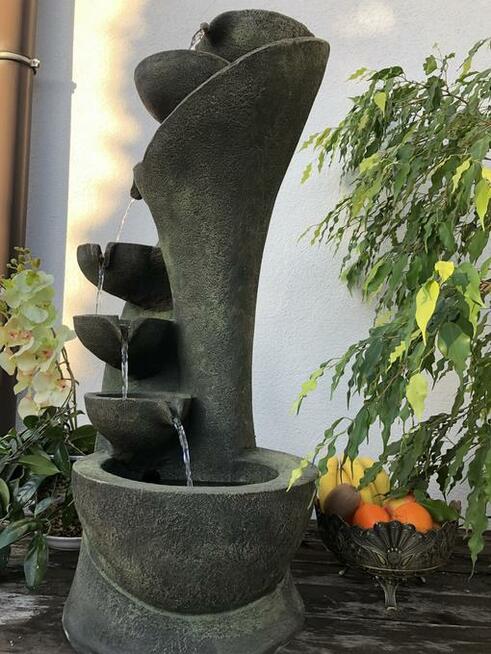 FONTANNA OGRODOWA-SERPENTYNA- ŚLIMAK- wys.98 cm LED !!