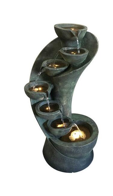 FONTANNA OGRODOWA-SERPENTYNA- ŚLIMAK- wys.98 cm LED !!