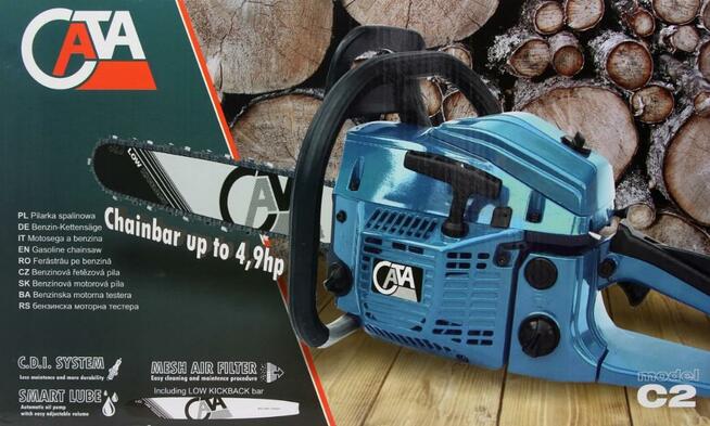 Piła Pilarka Spalinowa Łańcuchowa CATA C2 niebieska