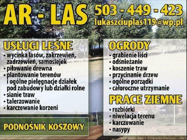 Usługi koparko ładowarką prace ziemne rekultywacja wywrotka