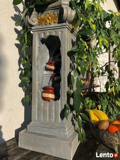 FONTANNA OGRODOWA--KWIETNIK - KOLUMNA ANTYK - 90cmLED