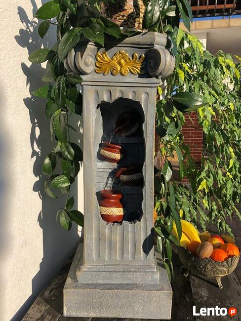 FONTANNA OGRODOWA--KWIETNIK - KOLUMNA ANTYK - 90cmLED