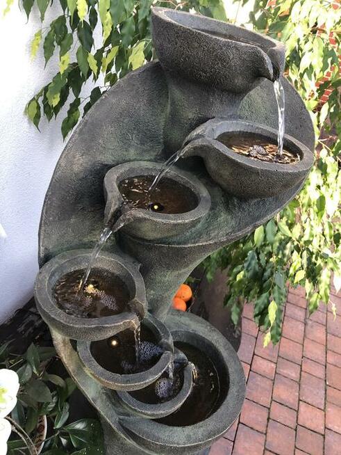 FONTANNA OGRODOWA-SERPENTYNA- ŚLIMAK- wys.98 cm LED !!