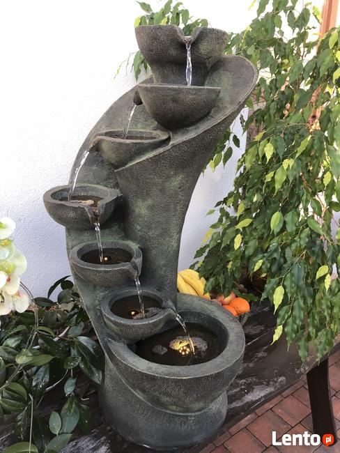 FONTANNA OGRODOWA-SERPENTYNA- ŚLIMAK- wys.98 cm LED !!