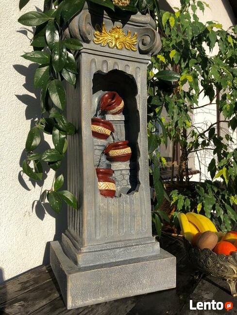 FONTANNA OGRODOWA--KWIETNIK - KOLUMNA ANTYK - 90cmLED