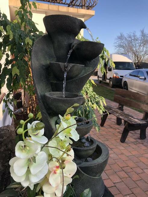 FONTANNA OGRODOWA-SERPENTYNA- ŚLIMAK- wys.98 cm LED !!