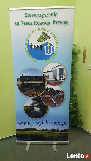 Roll-up 200 x 85 cm z projektem i wysyłką
