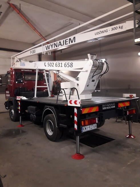 Podnośnik koszowy, zwyżka wynajem Kraków