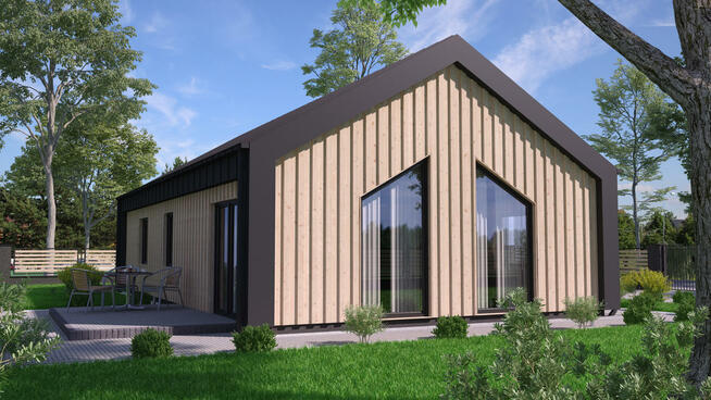 DOM Drewniany parterowy Energooszczędny 50 - 130m2
