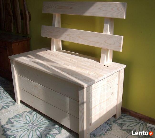 Skrzynia kufer ławka z oparciem 100X50x85