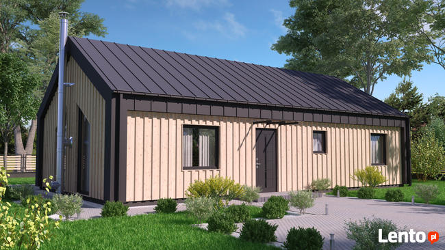 DOM Drewniany parterowy Energooszczędny 50 - 130m2