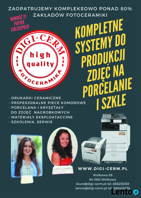 Fotoceramika Drukarki ceramiczne Tonery ceramiczne