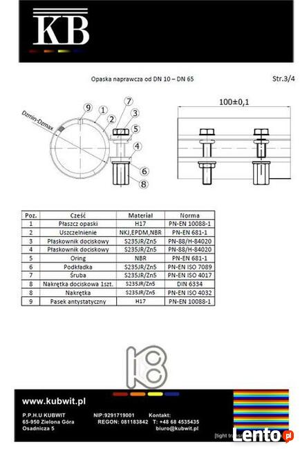 Opaski do łączenia rur wentylacji, centralnego odkurzacza