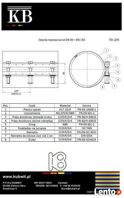 Opaski do łączenia rur wentylacji, centralnego odkurzacza