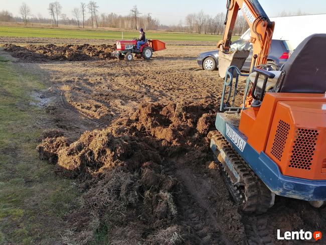 Usługi Mini Koparką oraz Mini Traktorem z Glebogryzarka