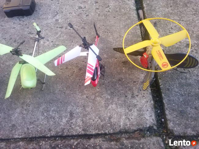 Helikopter duży, oraz inne małe, razem za 130 zł.