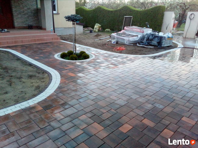 Układanie kostki brukowej, usługi brukarskie, brukarstwo