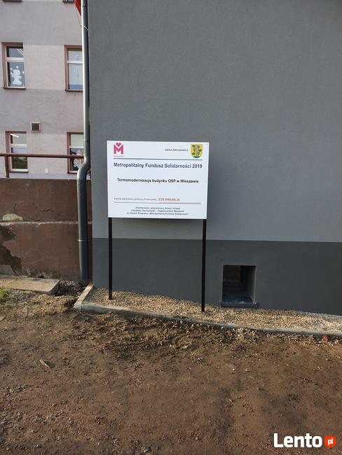 SZYLD TABLICA REKLAMOWA + konstrukcja GOTOWA DO MONTAŻU