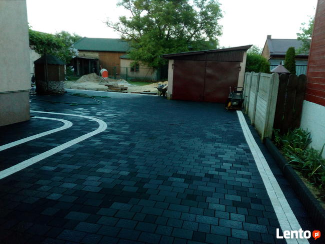 Układanie kostki brukowej, usługi brukarskie, brukarstwo