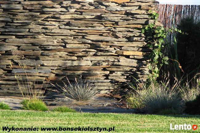 Kamień murowy płytowy, kamień na mur - łupek szarogłazowy