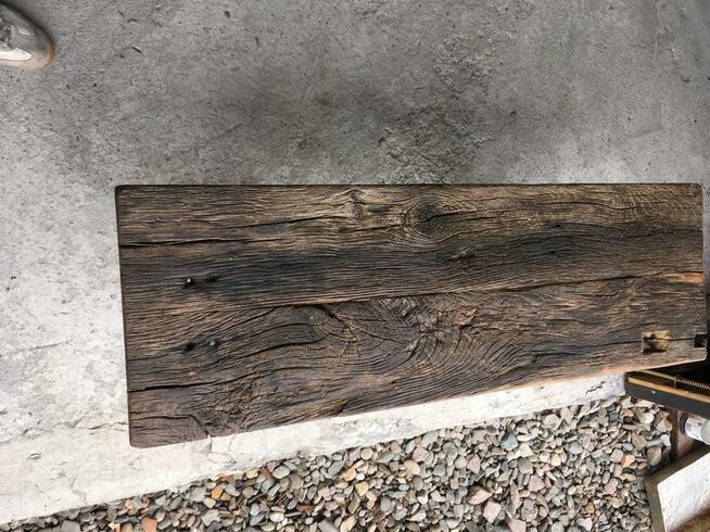 Ławka z drewna dębowego