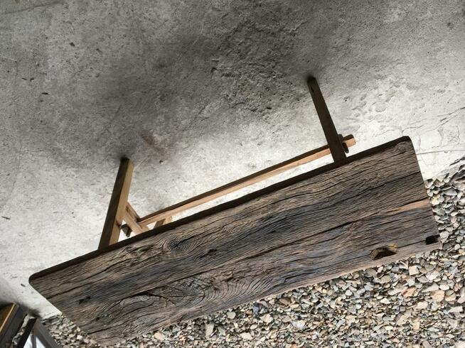 Ławka z drewna dębowego