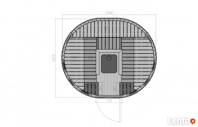 SAUNA OGRODOWA PIONOWA DOMEK ALTANA