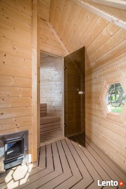 DOMEK SAUNA OGRODOWA 9,2 M z szatnią lub bez szatni
