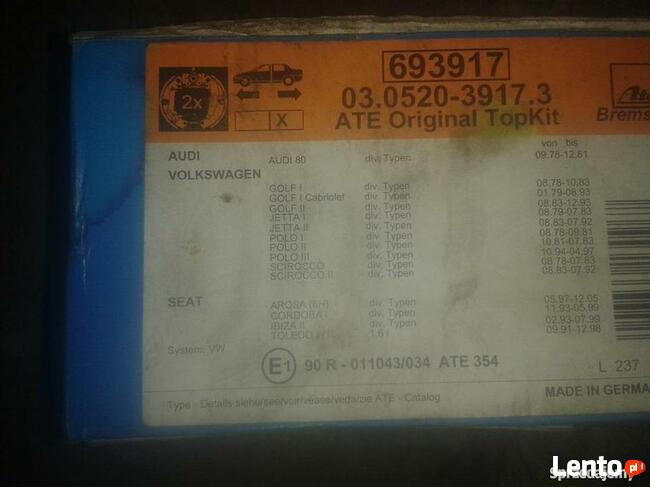 Szczęki hamulcowe - komplet ATE 03.0520-3917.3