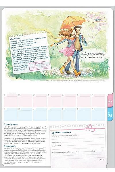 Kalendarz Fasolki-Pamiętnik historii ciąży-Prezent wyjątkowy