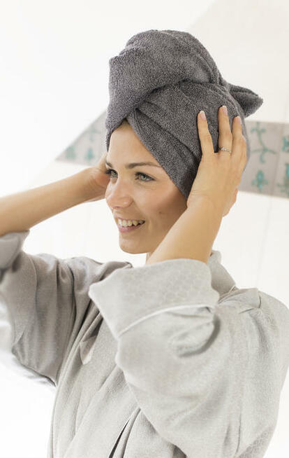 Turban bambusowy damski (100% bambusa) super chłonny - czter