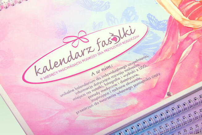 Kalendarz Fasolki-Pamiętnik historii ciąży-Prezent wyjątkowy