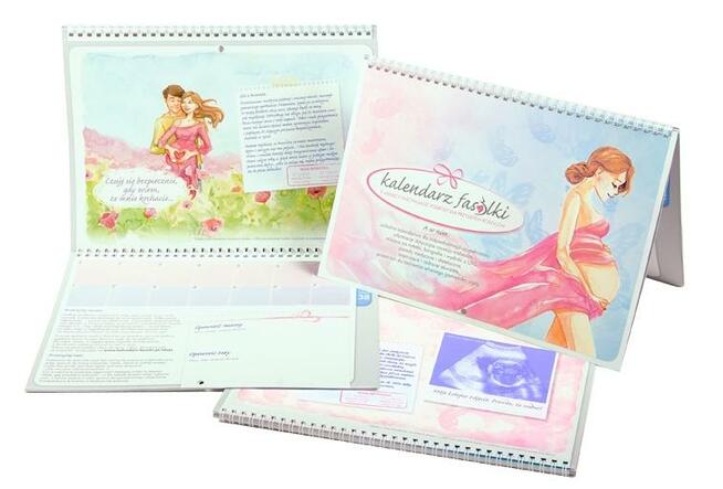 Kalendarz Fasolki-Pamiętnik historii ciąży-Prezent wyjątkowy