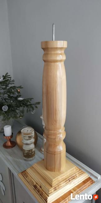 Świecznik, lichtarz paschalny, dekoracji, kwietnik drewniany