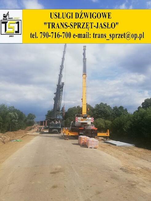 Usługi dźwigowe wynajem dźwigów Jasło, Krosno, Podkarpackie,
