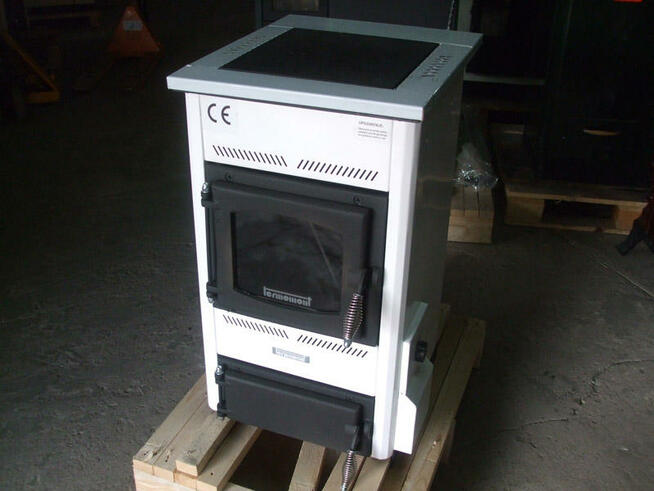 PIEC KUCHENNY TERMOMONT TEMY S-10 Z FUNKCJĄ C.O. 10 KW. brąz