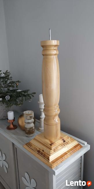 Świecznik, lichtarz paschalny, dekoracji, kwietnik drewniany