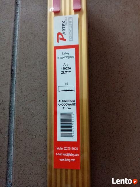 Kątowniki schodowe, profile - kolor złoty