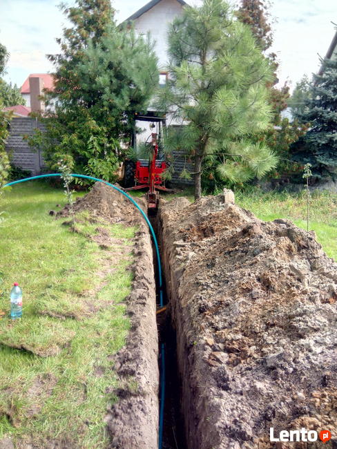 minikoparka kotuń odwodnienia dranaże wypozyczalnia narzedzi