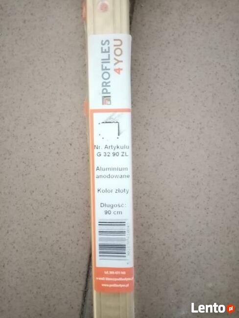 Kątowniki schodowe, profile - kolor złoty