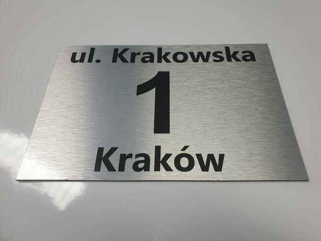 TABLICZKA NA DOM ADRESOWA 30x20 ALUMINIUM DIBOND